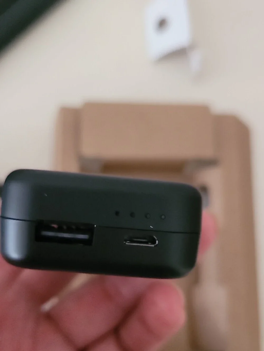 4000mAh Black Power Bank - Portable USB-A Battery